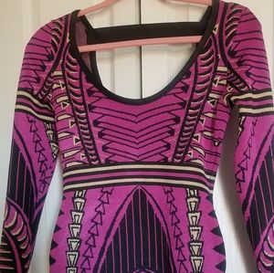 SOLD SOLD SEXY BEBE DRESS BODYCON LONG SLEEVES S/M